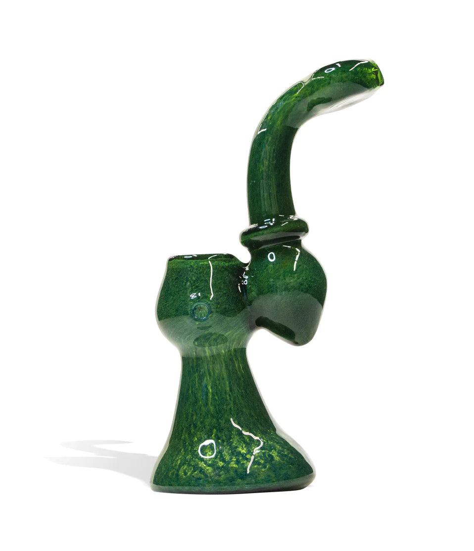 Green Glass Bubbler