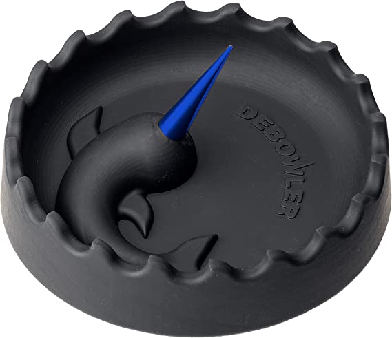 Debowler Narwhal Silicone Ashtray - Large - With Billet Aluminum Cleaning Poker - NEW!