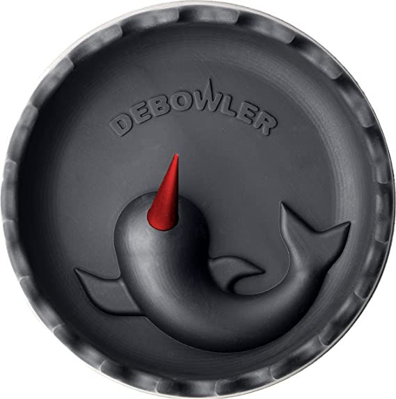 Debowler Narwhal Silicone Ashtray - Large - With Billet Aluminum Cleaning Poker - NEW!